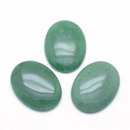 Natural Green Aventurine Cabochons G-P393-I06-1