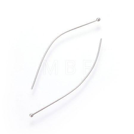 Non-Tarnish 304 Stainless Steel Ball Head Pins X-STAS-E452-01P-D-1