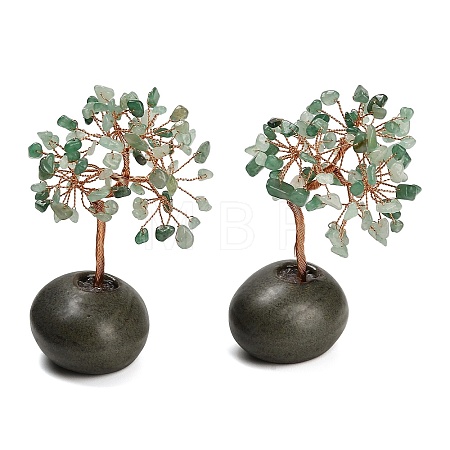Natural Green Aventurine Chips Tree of Life Display Decorations GG-CBACC2B-01C-1