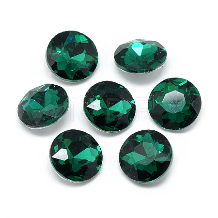 Pointed Back Glass Rhinestone Cabochons RGLA-T029-8mm-16-1