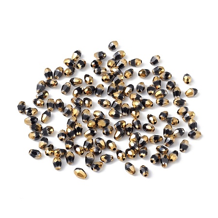 Electroplate Glass Beads DGLA-C001-01B-1