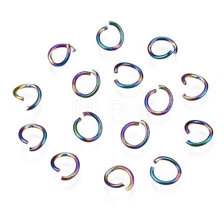 Ion Plating(IP) 304 Stainless Steel Open Jump Rings STAS-S119-002-1