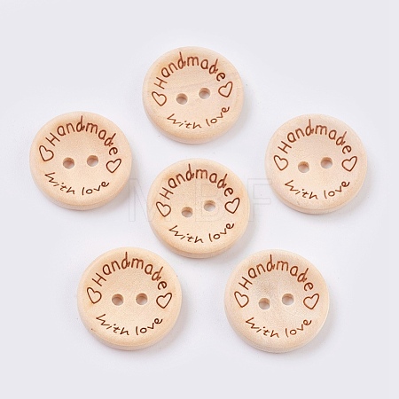 Wooden Buttons BUTT-K007-08C-1