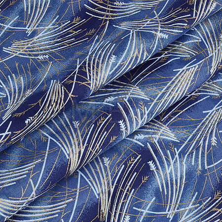 Fish Scales Pattern Cotton Fabric DIY-WH0622-777D-1