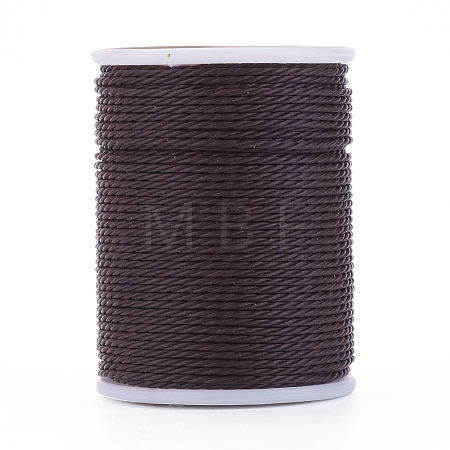 Round Waxed Polyester Cord YC-G006-01-1.0mm-22-1