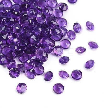 Faceted Natural Amethyst Cabochons G-I295-05C-06-1