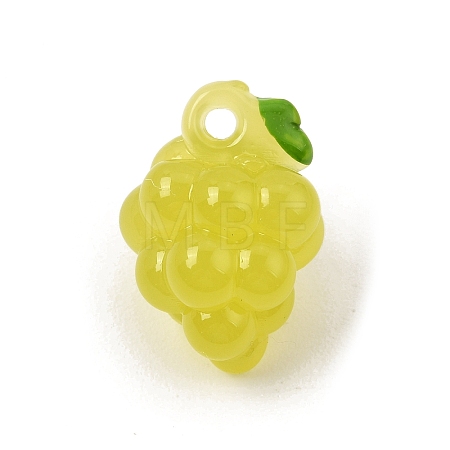 Opaque Resin Imitation Fruit Pendants RE-CBAE54B-02D-1