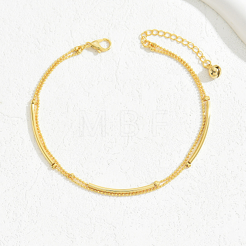 Gold Plated Brass Beads Anklets for Women YN6291-4-1