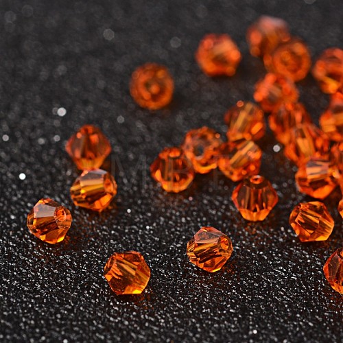 Faceted Bicone Imitation Crystallized Crystal Glass Beads X-G22QS112-1