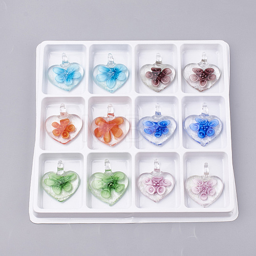 Luminous Handmade Lampwork Pendants LAMP-S189-03-B-1