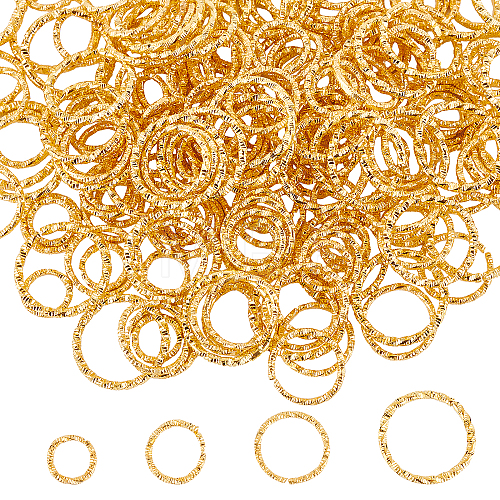 Unicraftale 400Pcs 4 Style Iron Jump Rings IFIN-UN0001-05-1