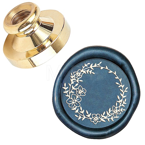 Wax Seal Brass Stamp Head AJEW-WH0209-561-1