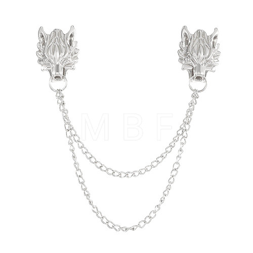 Alloy Hanging Chain Brooch for Men PW-WG44810-01-1