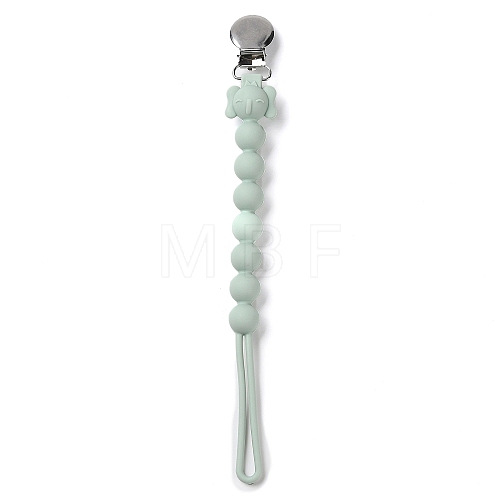 Elephant Silicone Baby Pacifier Holder Chains SIL-P004-C02-1