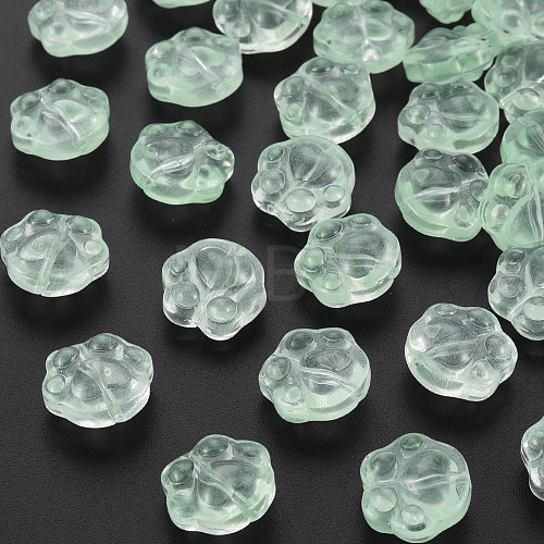 Transparent Baking Painted Glass Beads GLAA-S190-021-A05-1