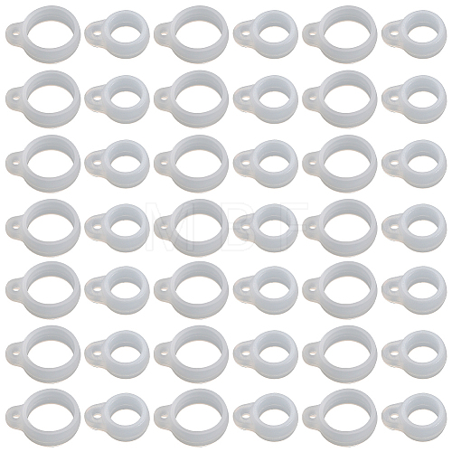 Gorgecraft 60Pcs 2 Style Silicone Pendant SIL-GF0001-42C-1