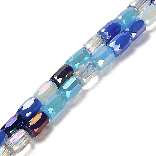 Electroplate Glass Beads Strands EGLA-D030-08D-1
