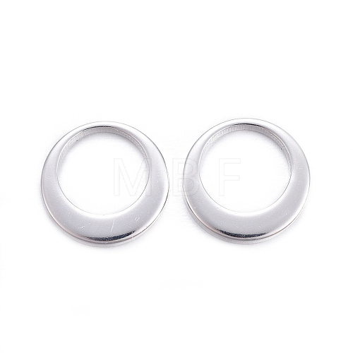 Stainless Steel Ring Charms X-STAS-M037-19S-1