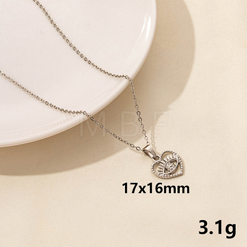304 Stainless Steel Geometric Pendant Necklaces IQ6554-5-1