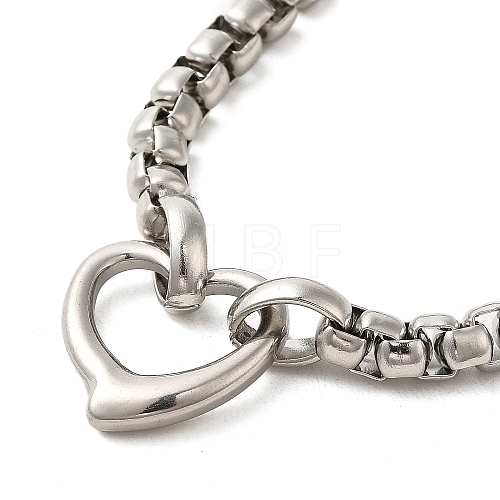 202 Stainless Steel Box Chain Necklaces STAS-A100-18P-1