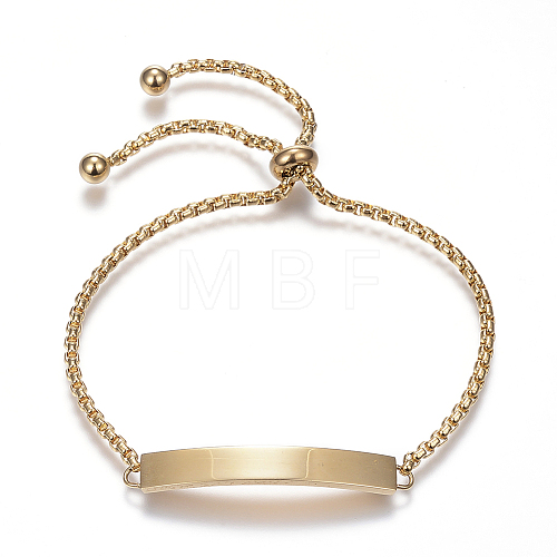 304 Stainless Steel Bracelets BJEW-N0023-09G-1