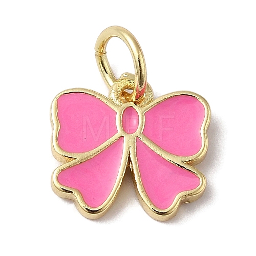 Rack Plating Brass Enamel Charms KK-B092-13G-01-1