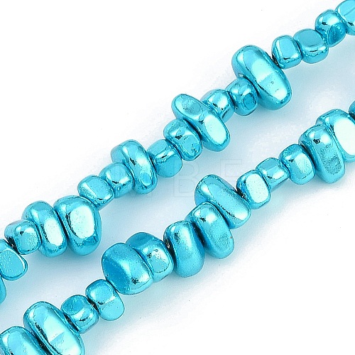 Baking Paint Electroplated Synthetic Non-magnetic Hematite Beads Strands G-H072-D01-01A-1