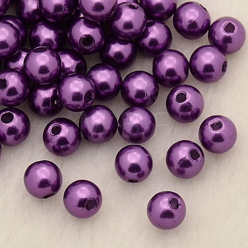 Imitation Pearl Acrylic Beads PL609-05-1