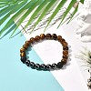 Natural & Synthetic Gemstone Stretch Bracelets Set BJEW-JB07030-02-2