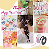 2 Rolls 2 Styles Polyester Ribbon OCOR-ME0002-02B-5