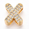 Brass Micro Pave Cubic Zirconia Charms KK-N254-217G-X-1