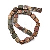 Natural Picasso Stone/Polychrome Jasper Beads Strands G-D098-D02-3