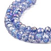 Spray Painted Imitation Jade Glass Beads Strands GLAA-P058-01B-07-3