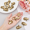 12Pcs Tibetan Style Alloy D-Ring Anchor Shackle Clasps FIND-FH0008-01-3