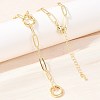 Brass Paperclip Chain Y Lariat Necklaces NJEW-H087-06A-G-1
