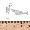 SHEGRACE Brass Clear Cubic Zirconia Charms XGRQ3P899-631P-3