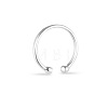 SHEGRACE Simple 925 Sterling Silver Torque Cuff Rings JR95A-3