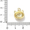 Brass with Rhinestone Charms RB-CBA6830-18G-04-3