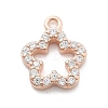 925 Sterling Silver Micro Pave Clear Cubic Zirconia Charms STER-A034-02B-RG-1