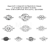 20Pcs 10 Styles Tibetan Style Alloy Connector Charms TIBE-YW0001-68-3
