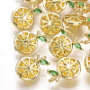 Brass Cubic Zirconia Charms KK-S348-323-1