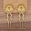 Alloy Hair Fork Findings for Women PW-WGF288F-02-1