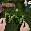 Plastic & Iron Flower Garland Arm Bracelet Rattan AJEW-GF0014-06-3