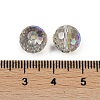 Transparent Electroplate Glass Beads EGLA-N002-31-G06-3