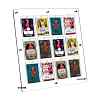 PVC Desktop Sport Card Organizer Holders AJEW-WH0248-918C-1