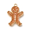 Christmas Theme Alloy Enamel Pendants ENAM-Q509-02KCG-07-1