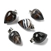 Natural Banded Agate Pendants GG-K002-13E-1