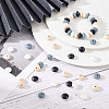 80Pcs 4 Colors Food Grade Eco-Friendly Silicone Beads SIL-DC0001-12-6