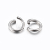 Tarnish Resistant 304 Stainless Steel Open Jump Rings X-STAS-H437-8x0.8mm-2