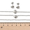 Tarnish Resistant 304 Stainless Steel Jewelry Sets SJEW-H144-23P-5